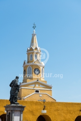 Estatua Pedro de Heredia en Cartagena, Colombia