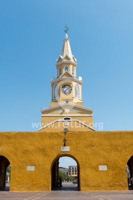 Torre del Reloj en Cartagena, Colombia